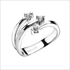 Anello Trilogy Oro e Diamanti ct 0,15 COMETE