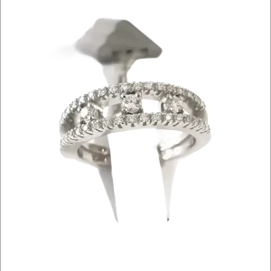 Anello Trilogy Salvini Oro Bianco e Diamanti