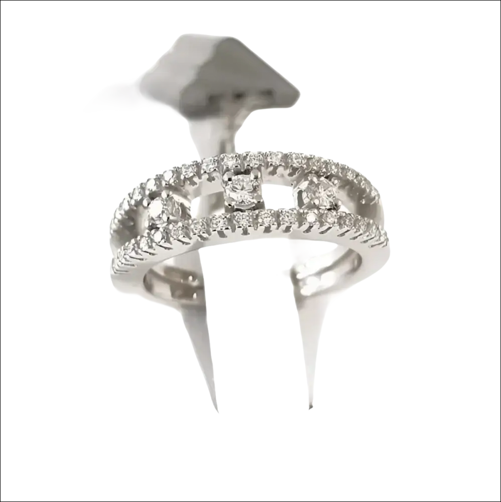 Anello Trilogy Salvini Oro Bianco e Diamanti