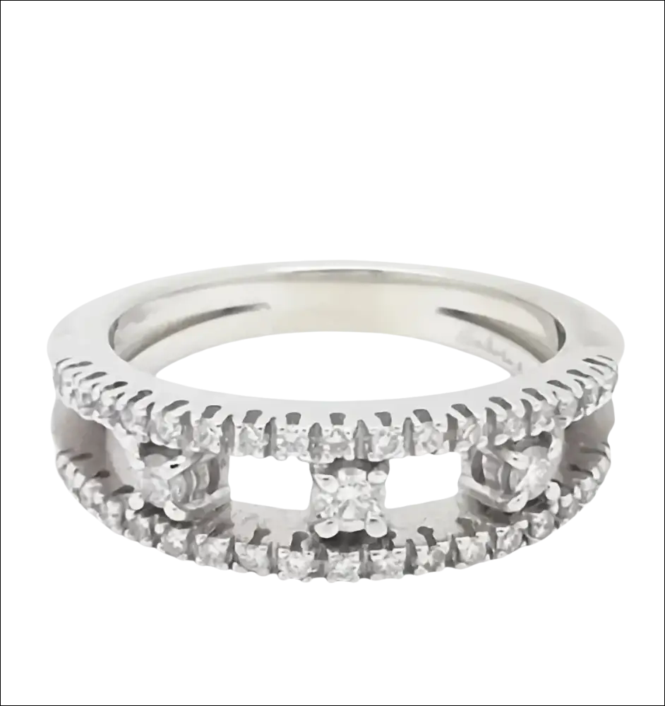 Anello Trilogy Salvini Oro Bianco e Diamanti - immagine 3