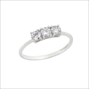 Anello Trilogy Zirconi Oro Bianco AMBROSIA AAZ 082