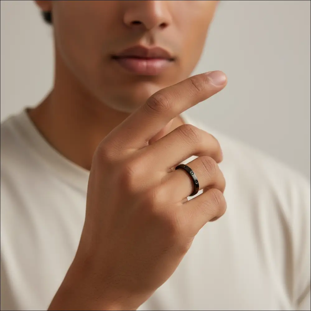 Anello Uomo argento, rutenio e zirconi COMETE UAN 131 - immagine 3