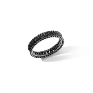 Anello Uomo argento, rutenio e zirconi COMETE UAN 133