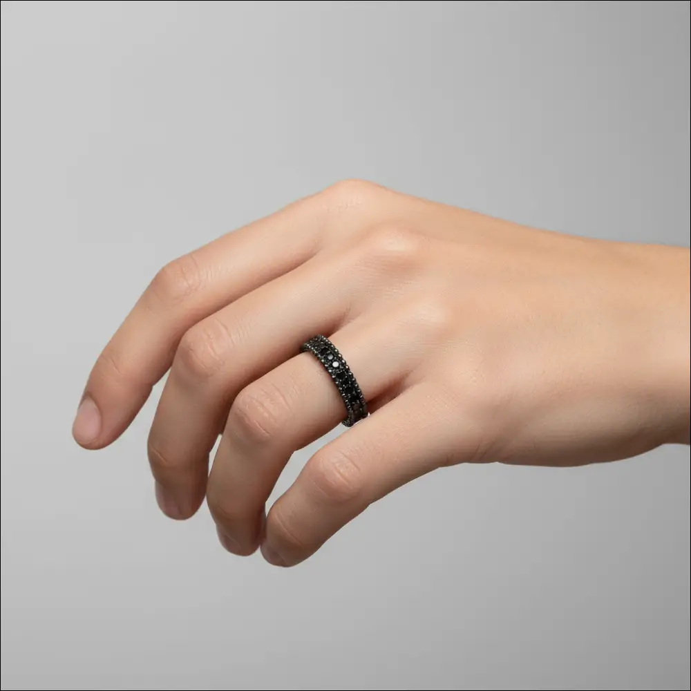 Anello Uomo argento, rutenio e zirconi COMETE UAN 133 - immagine 3