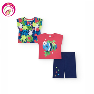 Set 2 T-Shirt e Leggings Ciclista Color The Sea – Tuc Tuc
