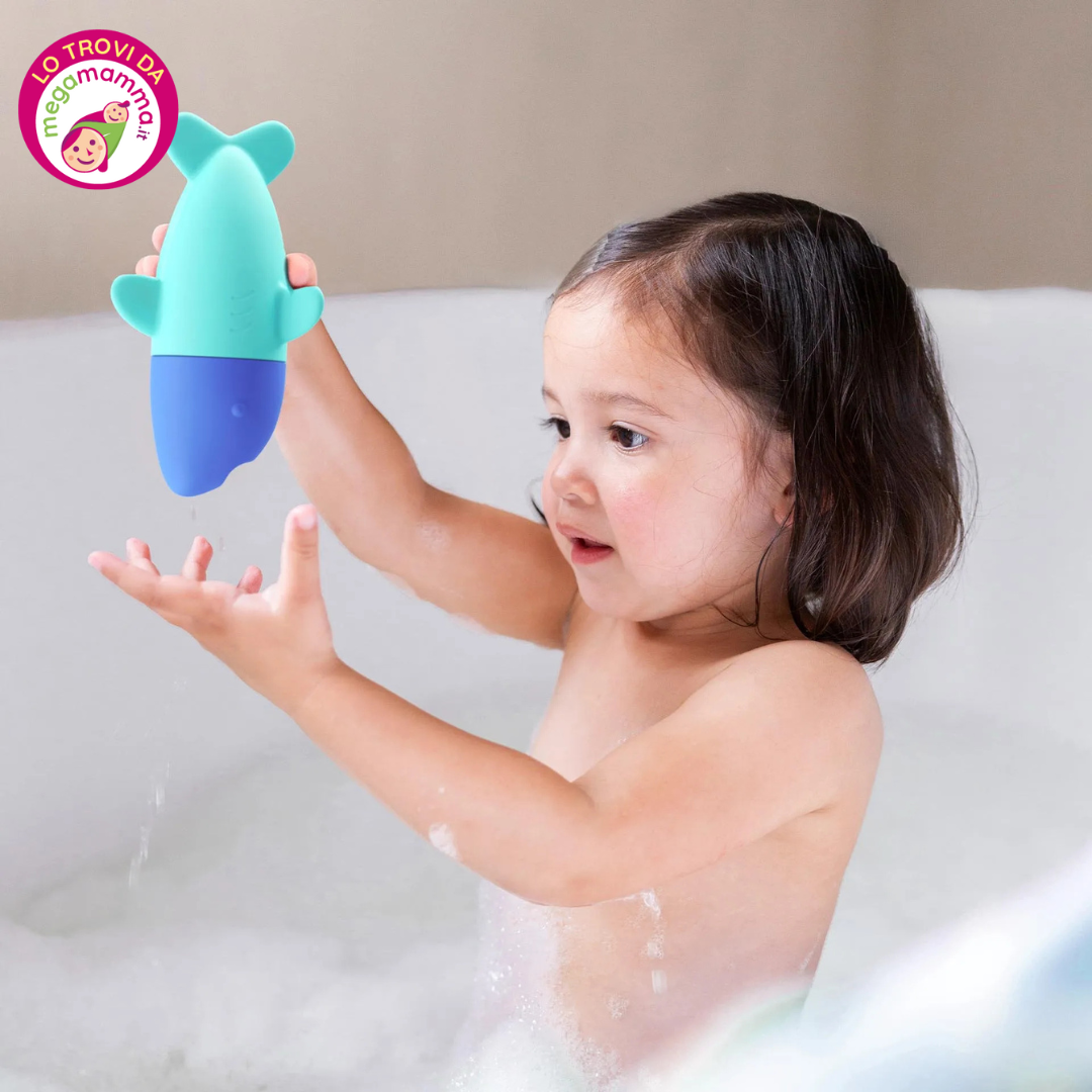 Squeezi shark – Gioco da Bagno – 100% Silicone – Quut - immagine 3