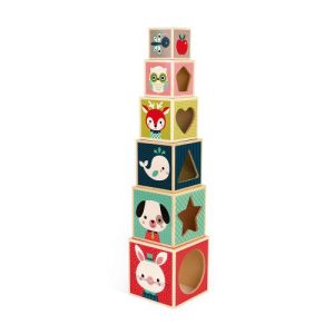 Piramide in legno Baby Forest 6pz