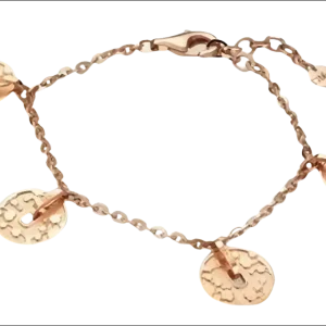 Bracciale Bronzo Dorato con Charms Moneta