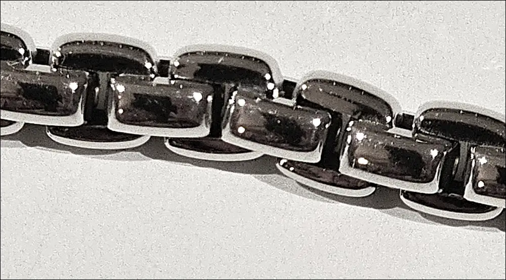 Bracciale Oro bianco 750/1000 unisex tutto tondo - immagine 5