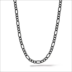 Catena argento, rutenio e zirconi neri WE ARE di COMETE UGL 765