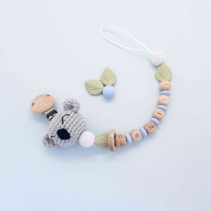 Catenella porta ciuccio Koala in silicone e legno