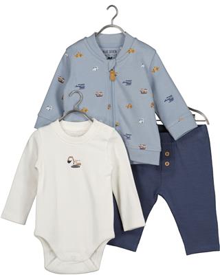 Set 3pz Body, Maglia con Cerniera e Pantalone Vehicles – Blue Seven