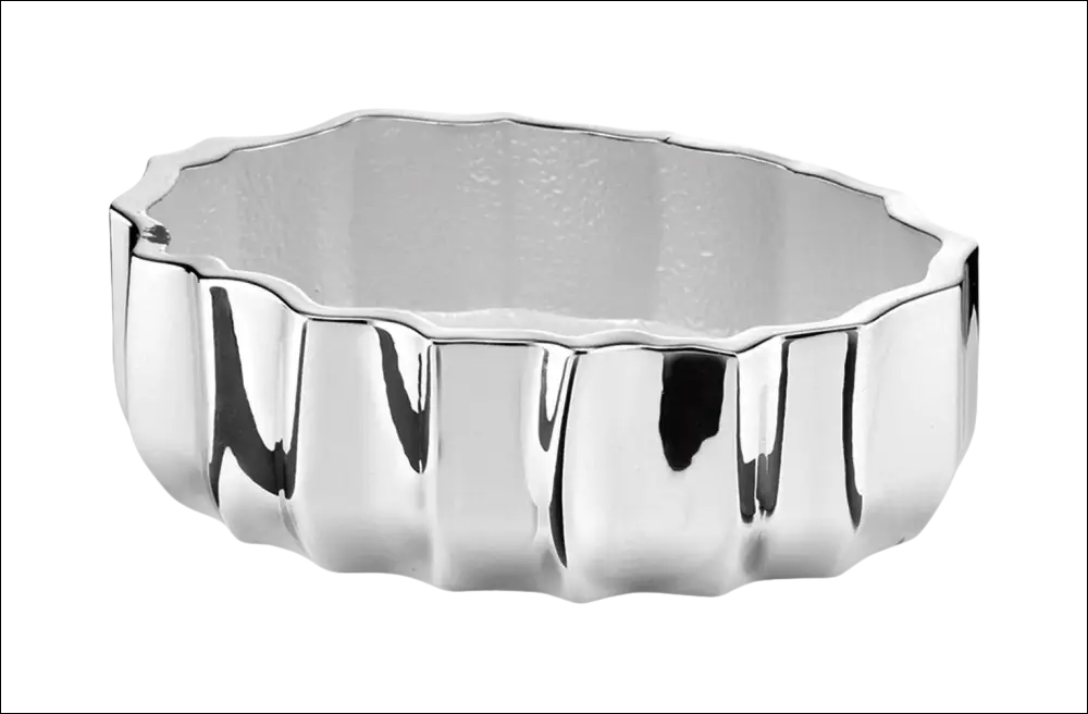 Centrotavola Argento Bilaminato Indo Avorio SEQUENZE - immagine 2