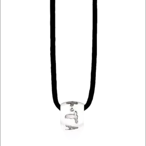 Ciondolo Anello Argento Rodiato