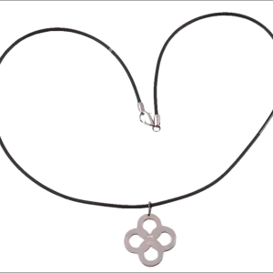 Ciondolo Rosa dei Venti Acciaio, Oro e Diamante