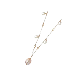 Collana Comete Perle e Diamanti GLP 349