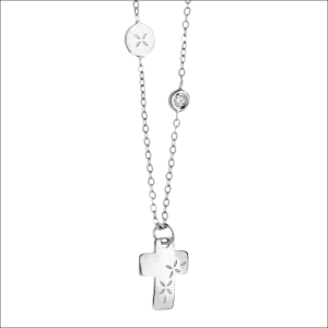 Collana Croce Oro e Diamanti COMETE GIOIELLI