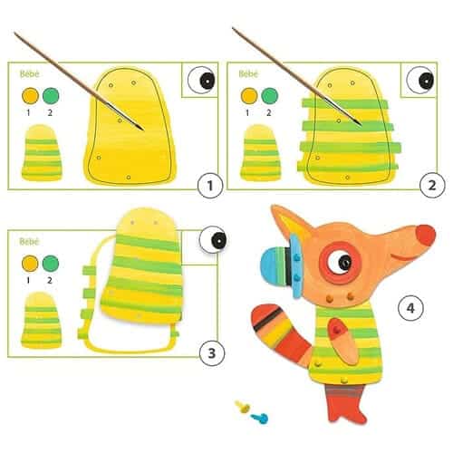 Djeco La Famiglia delle Volpi – Kit Artistico - immagine 5