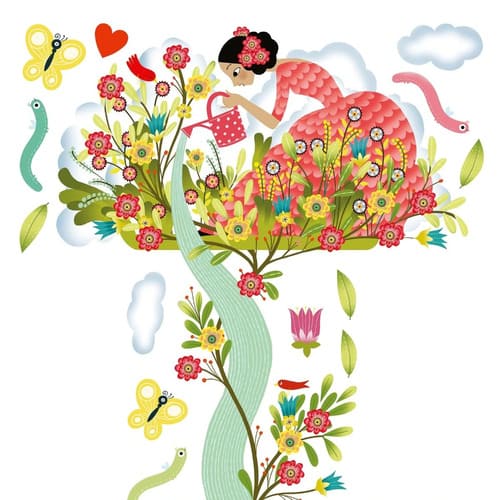 Djeco Ragazze In Giardino – Metro decorativo da parete - immagine 3