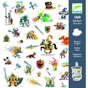 Djeco Paper Stickers Cavalieri – 160 Adesivi
