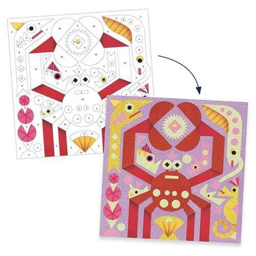 Djeco Luci Marine Sabbie Colorate – Kit Artistico Colora Con La Sabbia - immagine 4