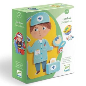 Djeco Wooden Magnetic Jobissimo – Tessere Magnetiche in Legno