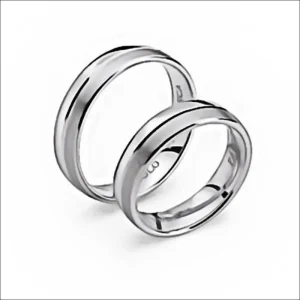 Fede oro bianco Paolo e Francesca COMETE GIOIELLI