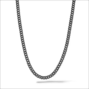 Girocollo argento, rutenio e zirconi neri WE ARE di COMETE UGL 767