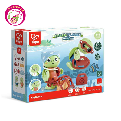 Kayl e Way Tartarughe Rescue – Hape - immagine 2