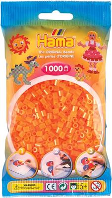1000 Perline da stirare arancio brillante – Hama
