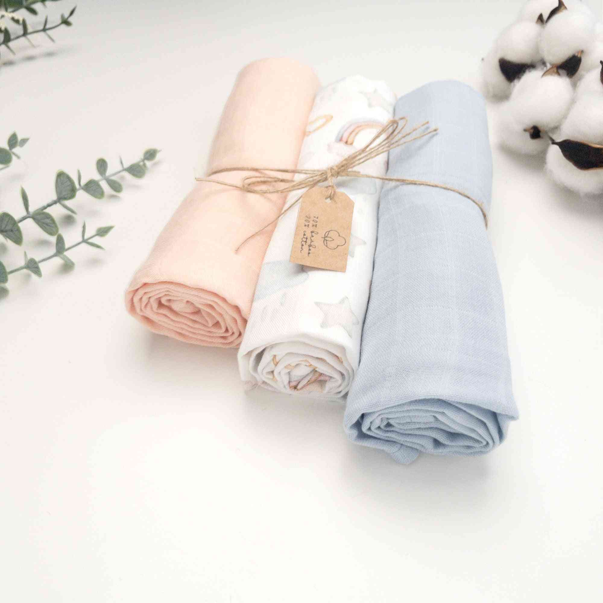 Set da 3 mussole cotone e bambù 50x55 cm - immagine 8