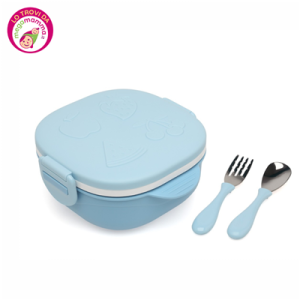 Lunch Box in Acciaio Fruit Azzurra 450 ml – Kiokids