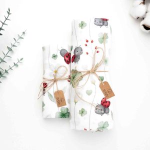 Mussola cotone e bambù Coccinelle