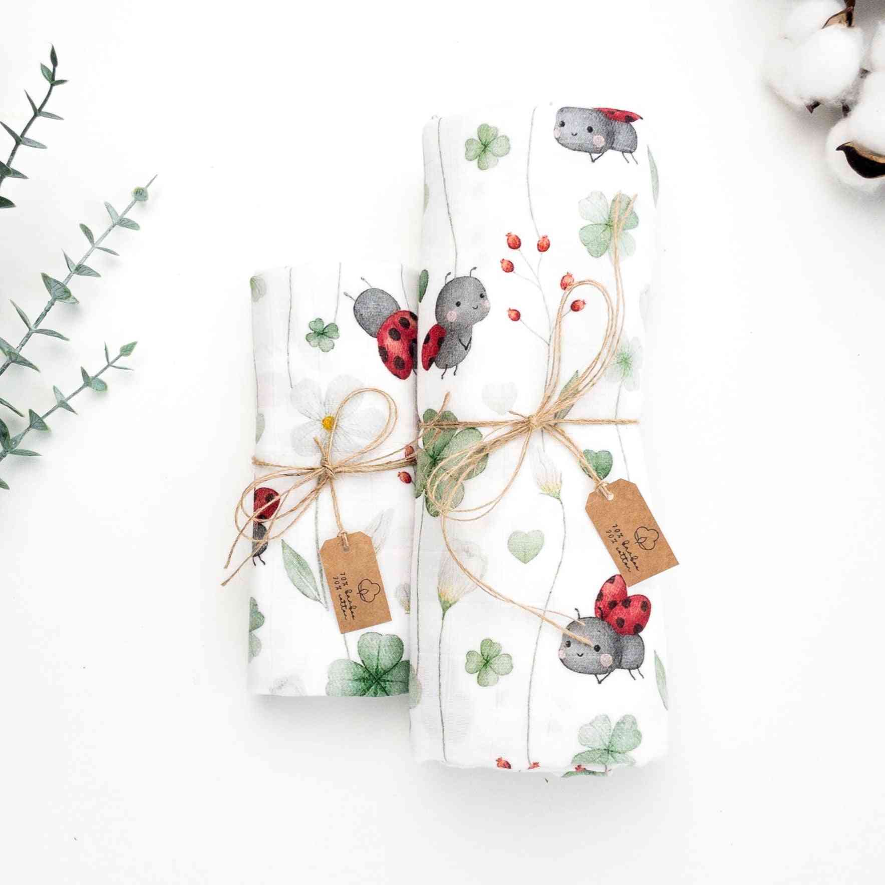 Mussola cotone e bambù Coccinelle - immagine 2