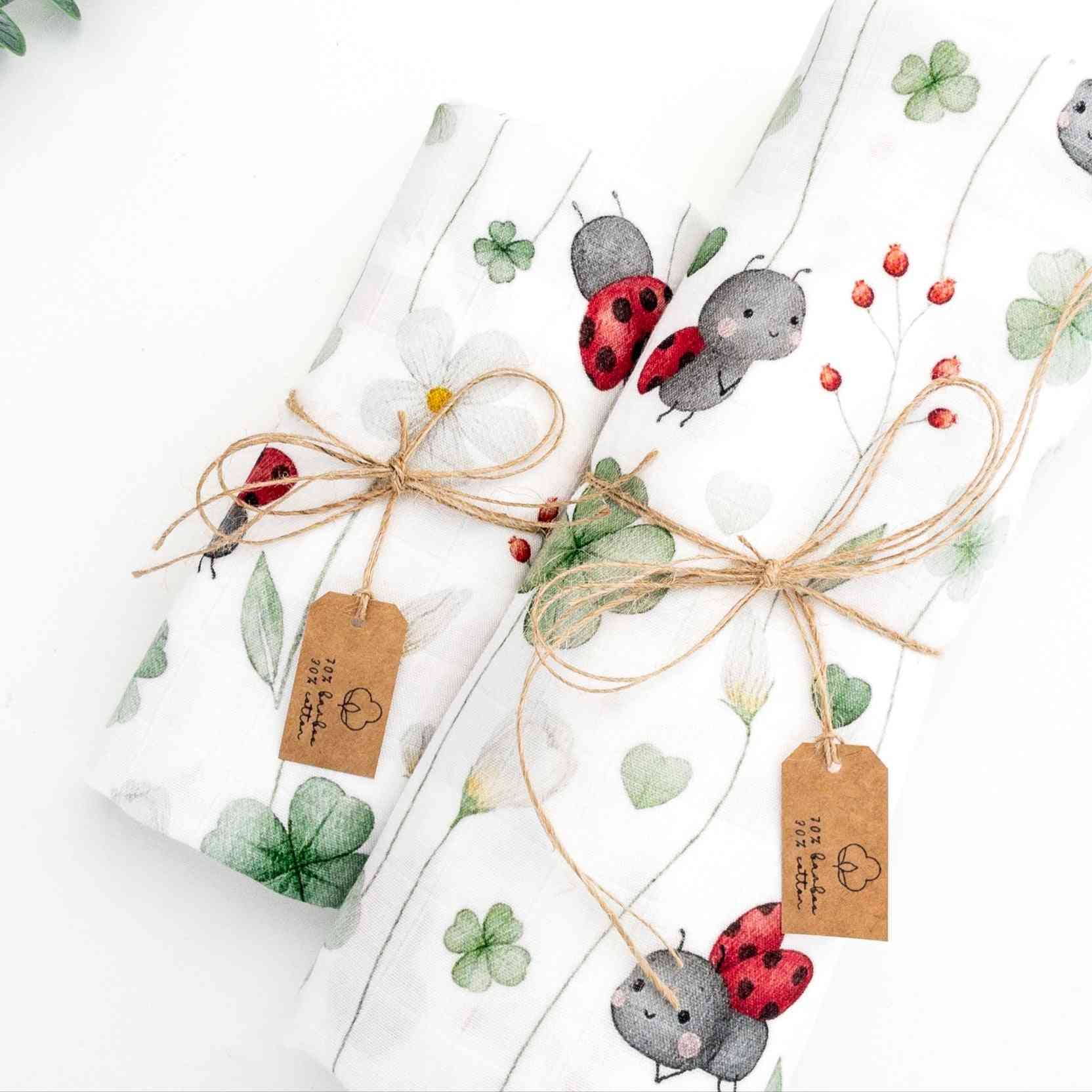 Mussola cotone e bambù Coccinelle - immagine 4