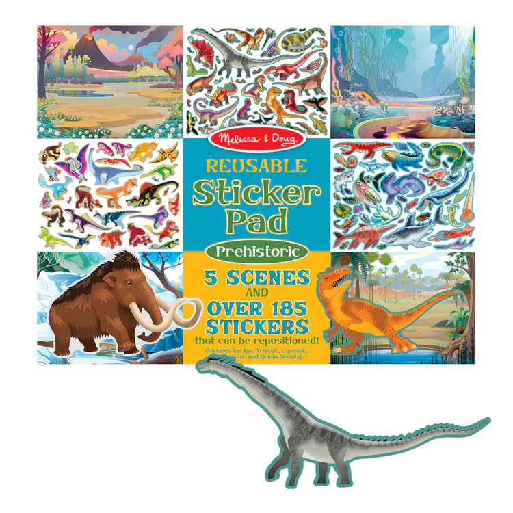 Album con Adesivi Riutilizzabili – Prehistoric- 1851 Adesivi – Melissa and Doug