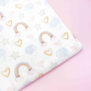 Mussola cotone e bambù Soffice Arcobaleno