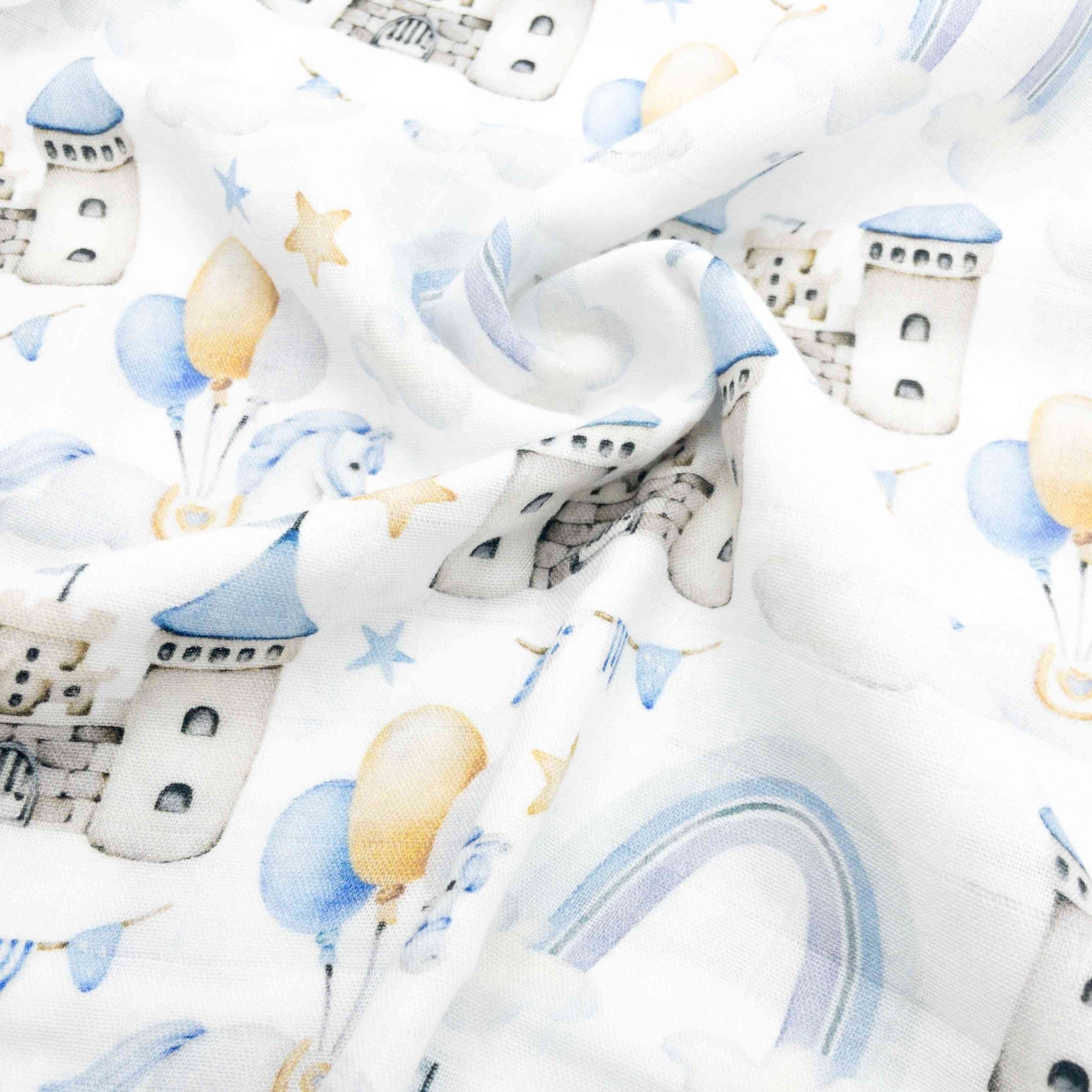 Set da 3 mussole cotone e bambù 55x55 cm - immagine 5