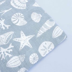 Mussola neonato 100% Cotone Oceano