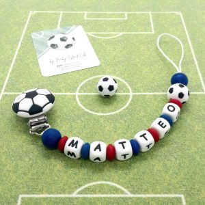 Catenella porta ciuccio calcio Piccolo Tifoso