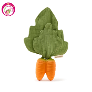 Mini doudou e dentaruolo carota – Oly&Carol