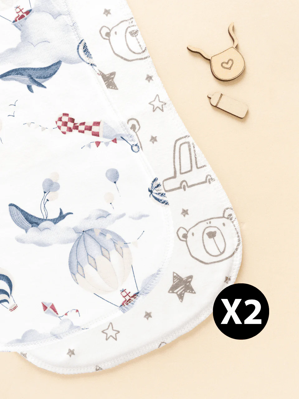 Panni salviette per ruttino neonato in cotone