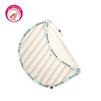 Sacco Portagiochi e Tappeto 2 in 1 – Collezione Outdoor stripes – Play & go