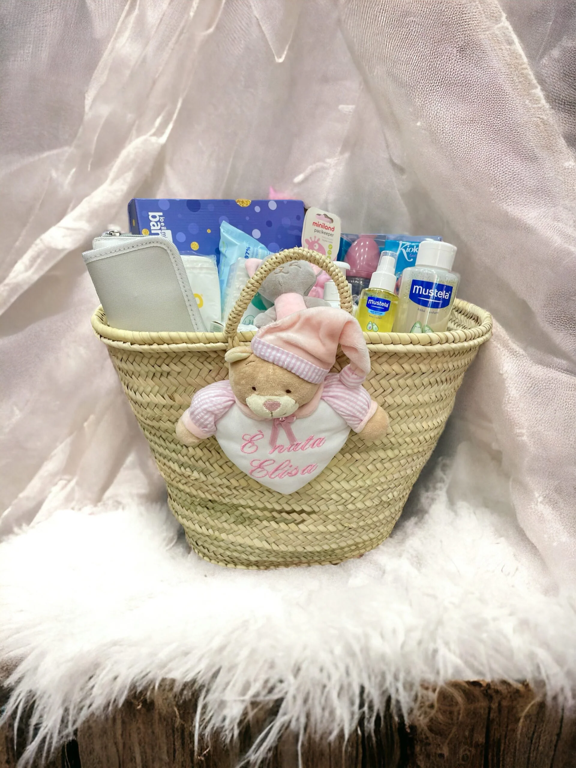 CESTA NASCITA CON PRODOTTI MUSTELA