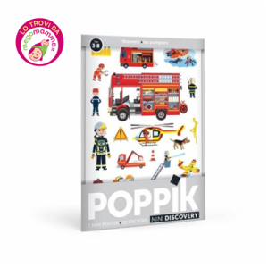 Poster Discovery Stickers Firefighters – Poppik