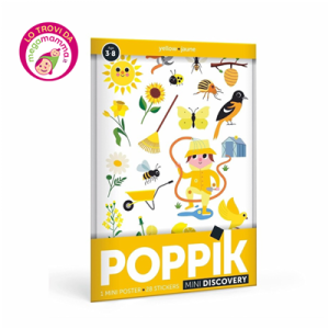 Poster Discovery Stickers Yellow Garden – Poppik