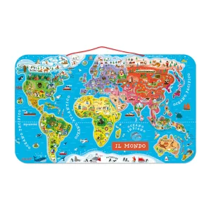 Puzzle Magnetico del Mondo Versione Italiana 92 pezzi
