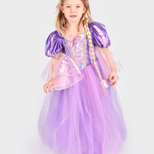 VESTITO DA RAPUNZEL LARGE 6-8 ANNI