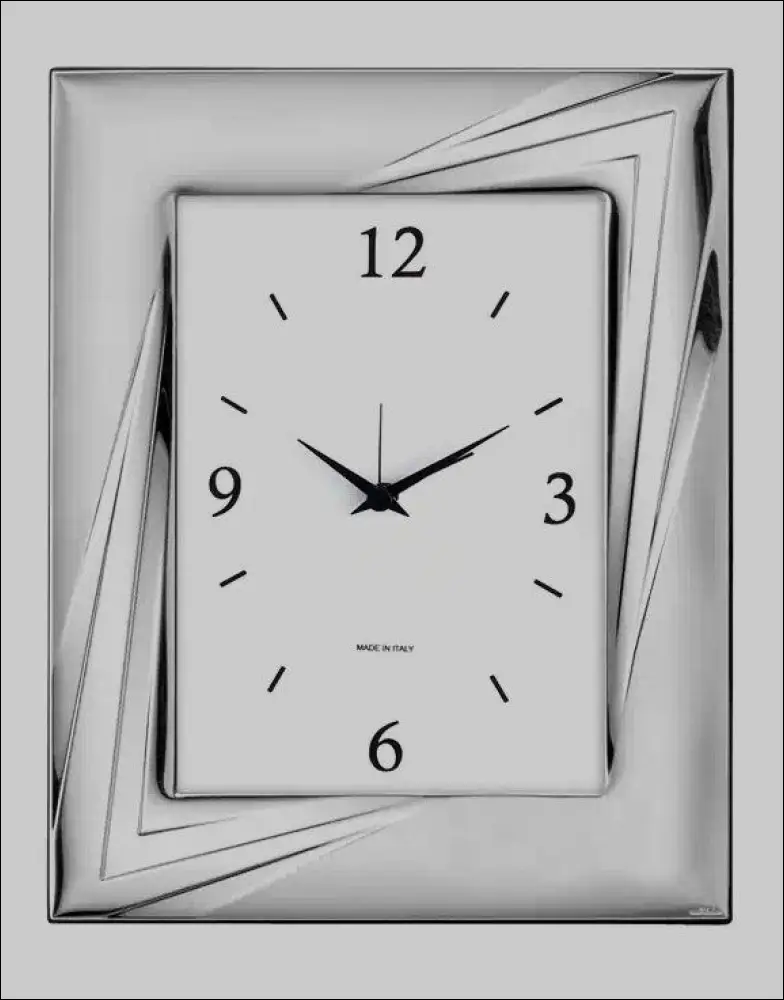 Sveglia argento lucido e satinato VALENTI 52036 3ORL