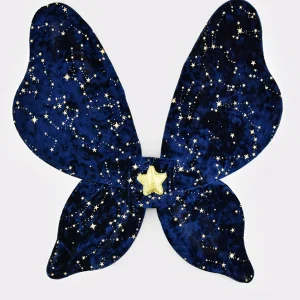 Ali di mezzanotte in velluto blu